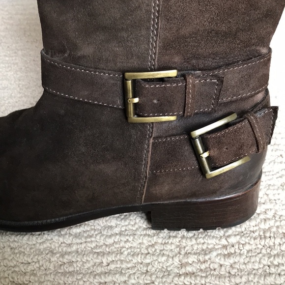 Clark’s Brown Suede Zip Boots 9.5 - Picture 11 of 13